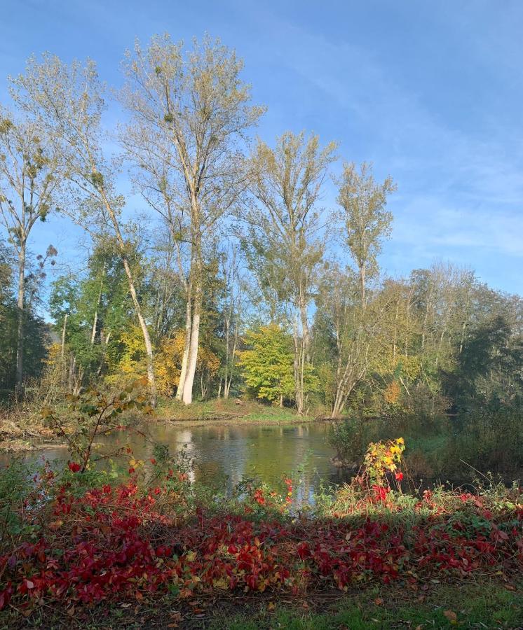 Pool House-L'Hirondelle De Sermizelles- Grand Jardin, Calme Et Nature Aux Portes Du Morvan Luaran gambar